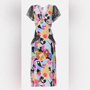RIXO x RTR Eve Midi Multicolor Floral Midi Dress